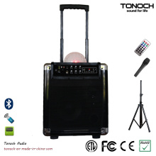 8 Inches Plastic Portable PA System Speaker with Battery